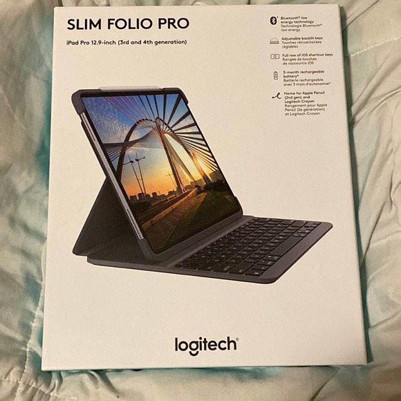 Logitech Slim Folio Pro for iPad Pro 12.9-inch (3rd and 4th generation)